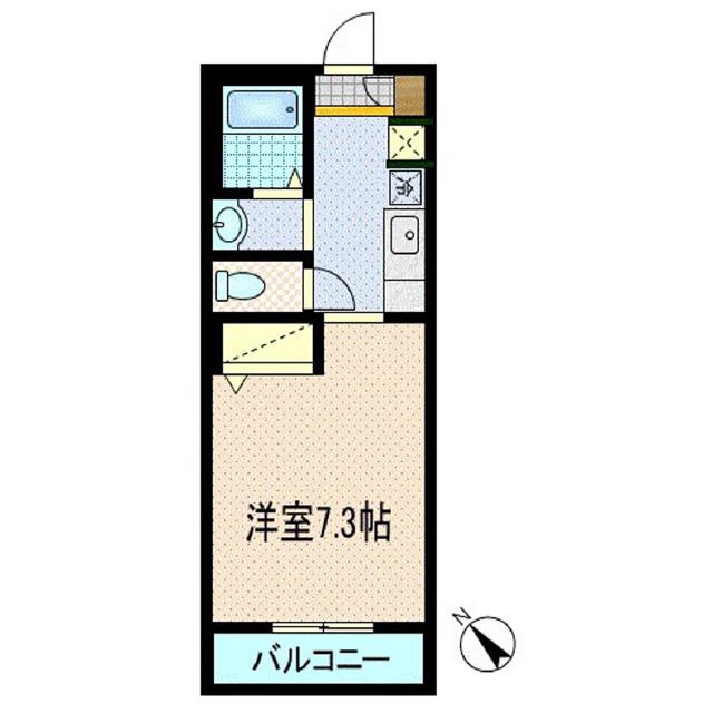 MOCCO ART(1K/2階)の間取り写真