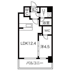 ソルテラス OSAKA イースト GATE(1LDK/3階)の間取り写真