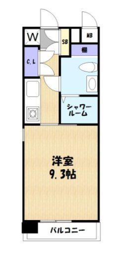 YS上前津(1K/7階)の間取り写真