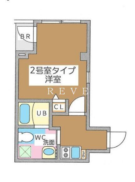リベルタ銀座イースト(1K/3階)の間取り写真
