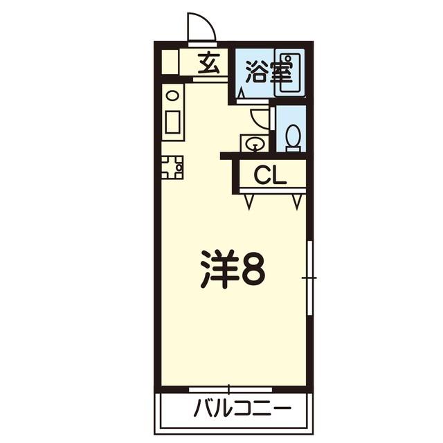 エスコート21(1K/1階)の間取り写真