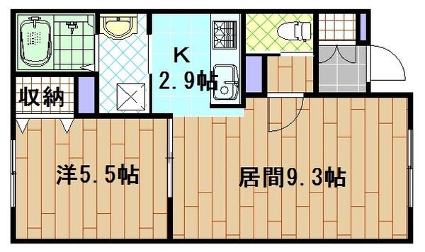 ステージ(1LDK/2階)の間取り写真