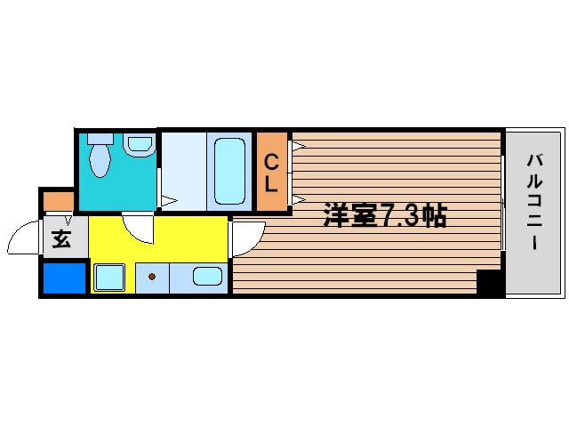 セイワパレス 堂島シティ(1K/7階)の間取り写真