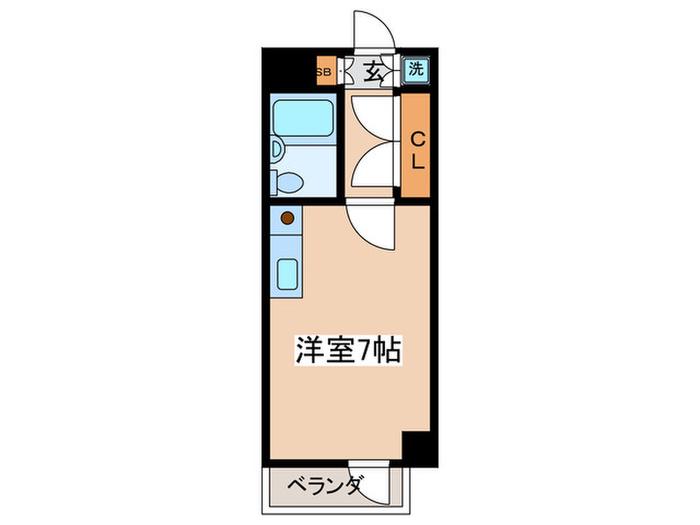 ラヴニ-ル中板橋II(ワンルーム/4階)の間取り写真