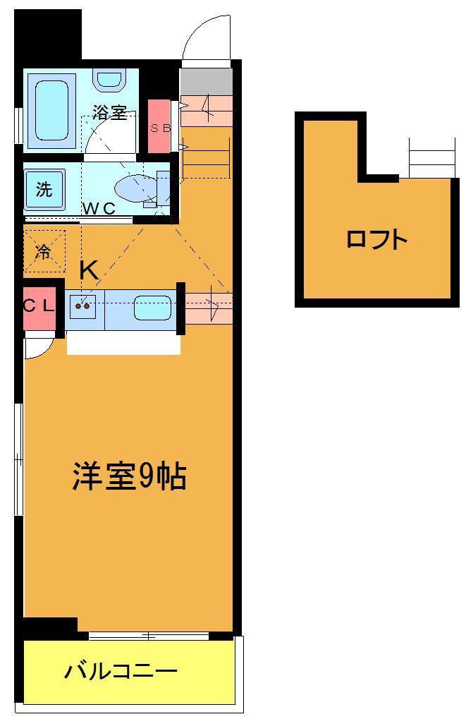 AQUILA URAYASU UNO(ワンルーム/3階)の間取り写真