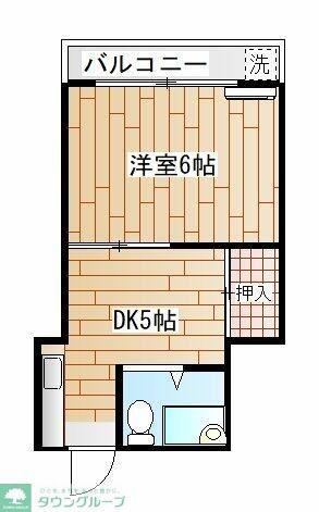 サンビレイ3(1K/1階)の間取り写真