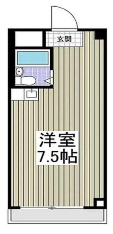 ラベ梅園(ワンルーム/2階)の間取り写真