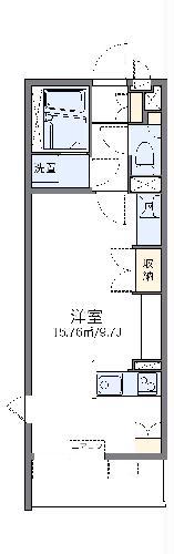レオネクストモーントシャイン(ワンルーム/1階)の間取り写真