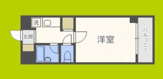 ラフィーネドミール(1K/3階)の間取り写真
