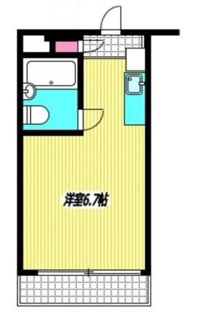 パレ・ドール吉祥寺(ワンルーム/2階)の間取り写真