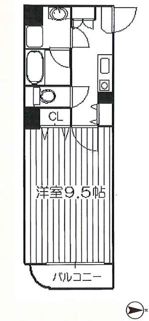 本郷SSレジデンス(1K/6階)の間取り写真