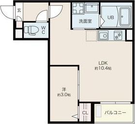 JACK HOSHOII(1LDK/1階)の間取り写真