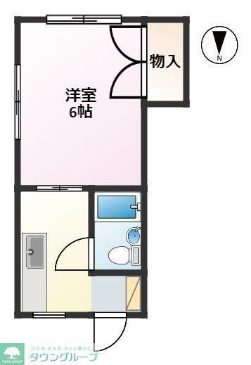 ハイムメグミ(1K/1階)の間取り写真