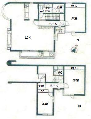 JLBグランリュクリュ明大前III(3LDK/1階)の間取り写真