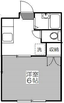 ラ・メゾンF21(1K/2階)の間取り写真