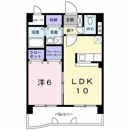ブリランテピアッツァ(1LDK/3階)の間取り写真