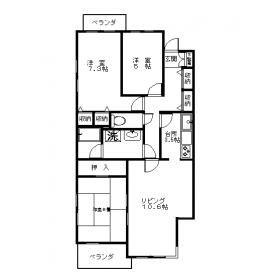 コートハウス藤が丘(3LDK/3階)の間取り写真