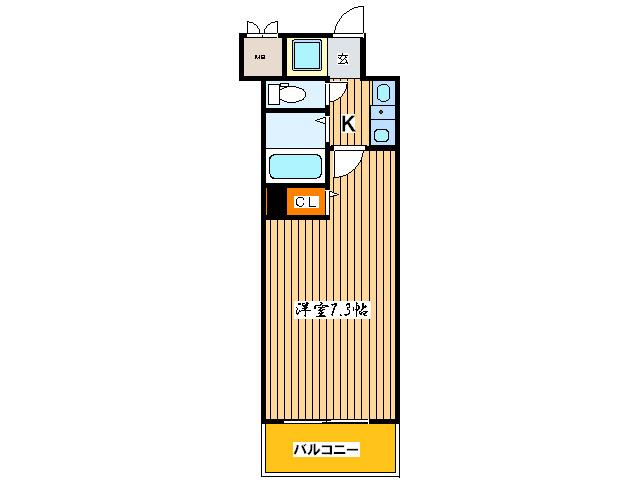 PHOENIX日本橋高津(ワンルーム/3階)の間取り写真