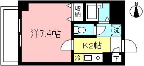 フローレンス下北沢(1K/3階)の間取り写真