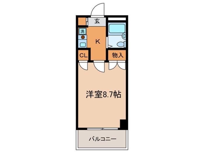 イルヴィラージュ3・3・5(1K/3階)の間取り写真