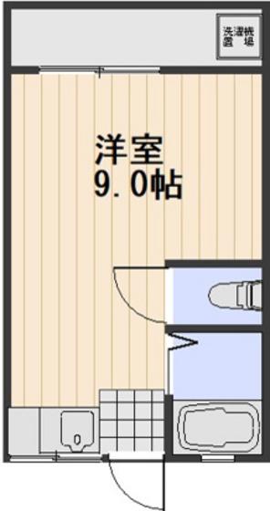 チェルシー青江 西(ワンルーム/2階)の間取り写真