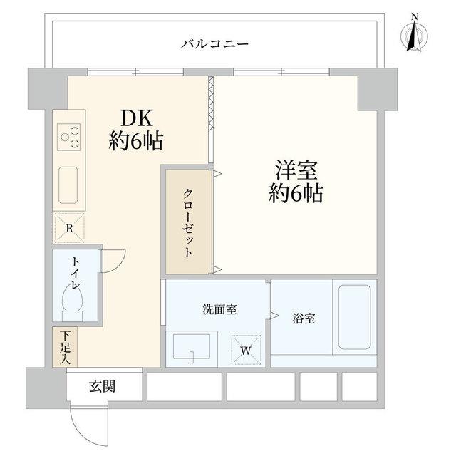 マンション第2明大前(1DK/11階)の間取り写真