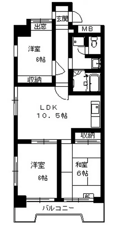 グリーンパレス小泉 1階階 間取り