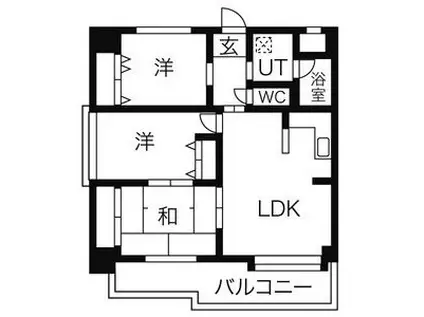 THE T.O.MII(3LDK/7階)の間取り写真