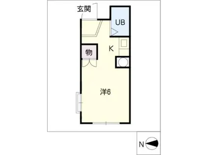 ラ プチット ファミーユ(ワンルーム/3階)の間取り写真