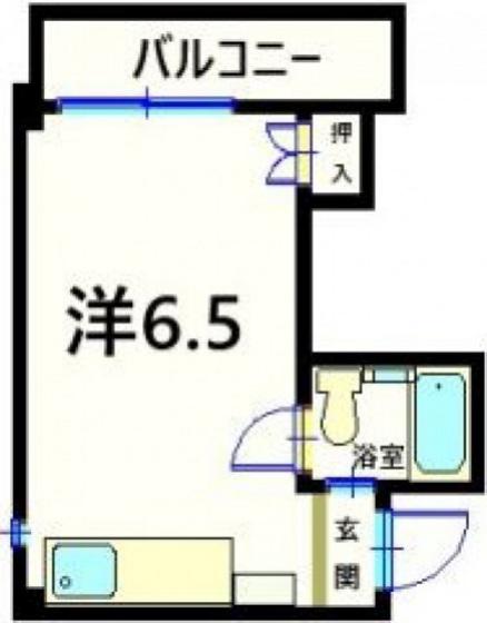 ハイムサンシルク(ワンルーム/3階)の間取り写真