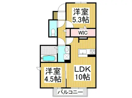 ソフィアン高田(2LDK/1階)の間取り写真