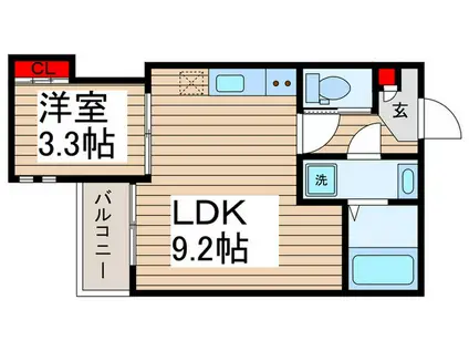 REGALEST LA CAMPANELLA(1LDK/1階)の間取り写真