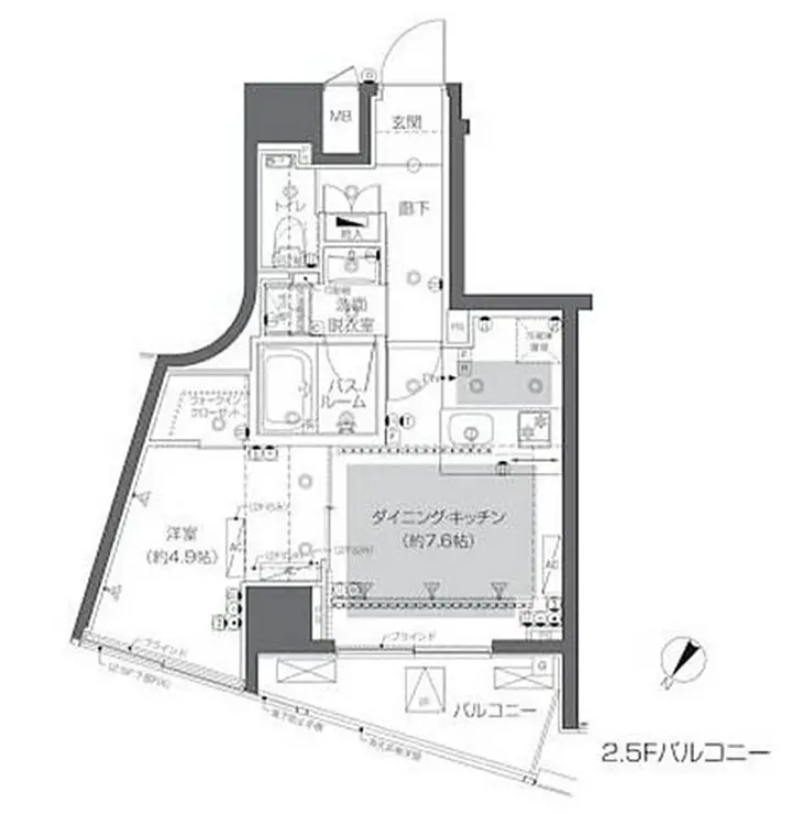 ZOOM渋谷神山町 5階階 間取り