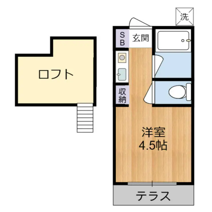 エクセランス小金井 1階階 間取り