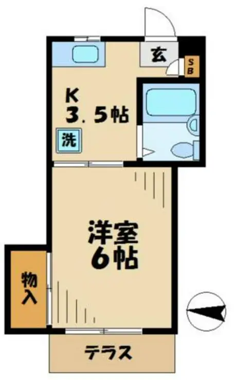 グリーンハイム多摩 2階階 間取り