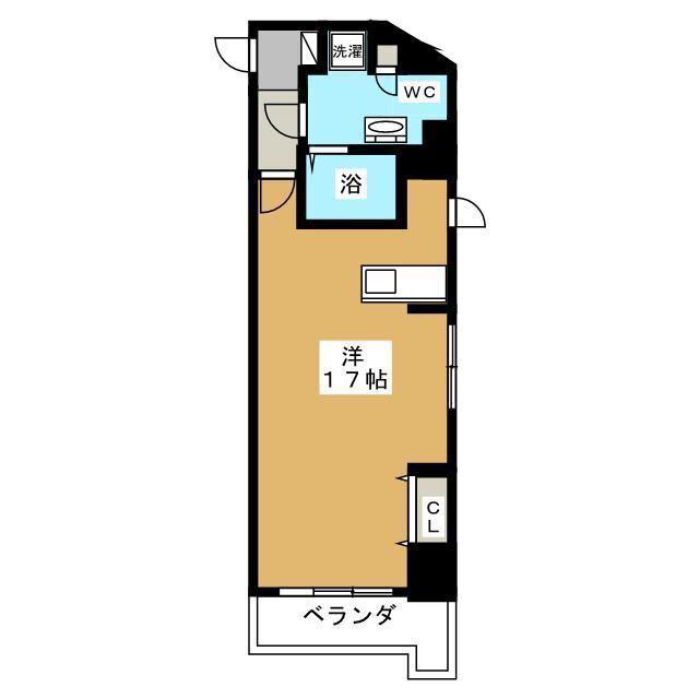 SIDEONE(ワンルーム/3階)の間取り写真
