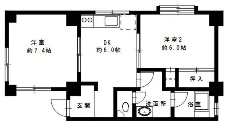 エスタ代々木 1階階 間取り