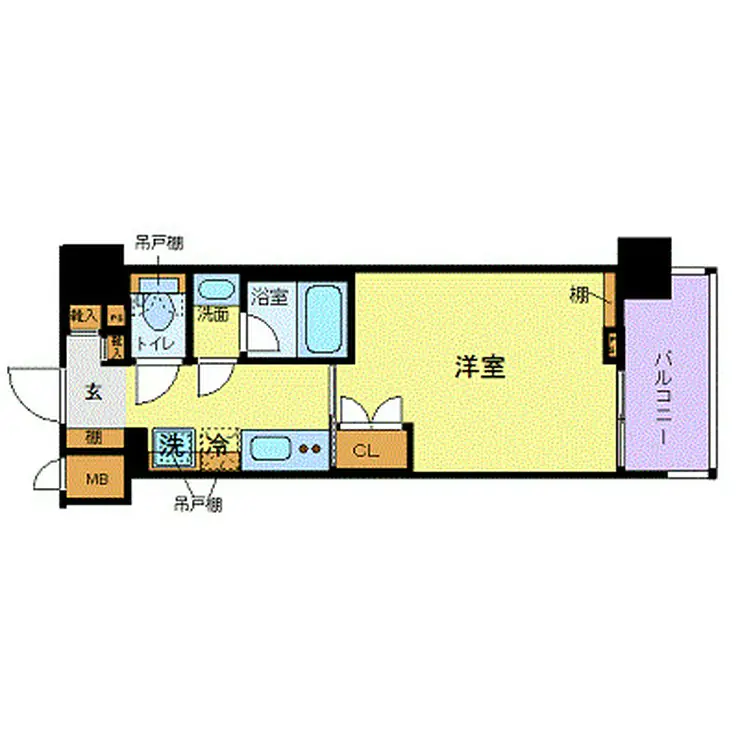 ZOOM品川南 5階階 間取り