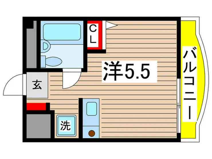 ソシオ国立 3階階 間取り
