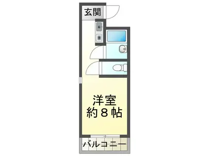 CAVE PANBROSIII(ワンルーム/3階)の間取り写真