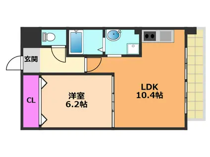 ラマージュI(1LDK/1階)の間取り写真