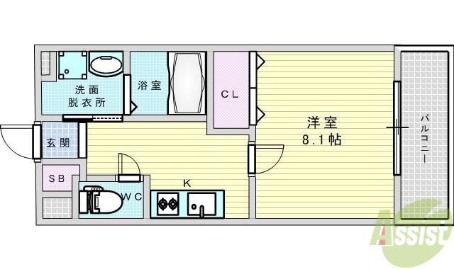 MAISON AIKAWA(1K/2階)の間取り写真