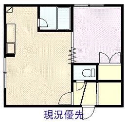 MKハイツⅡ(1DK/1階)の間取り写真