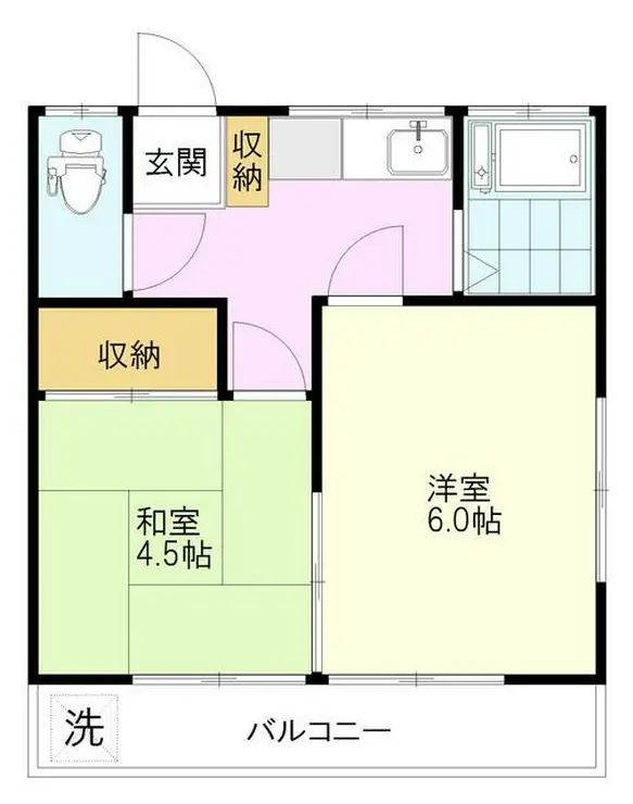 霜月荘 2階階 間取り