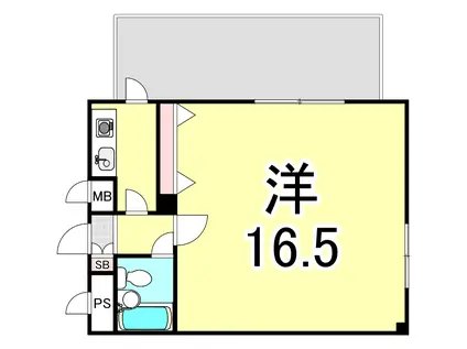 TASK IN 2 BE 1(1K/4階)の間取り写真