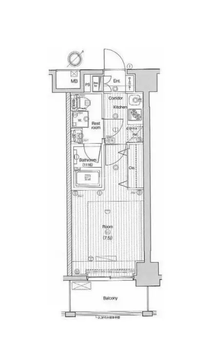 PREMIUM CUBE三田 7階階 間取り