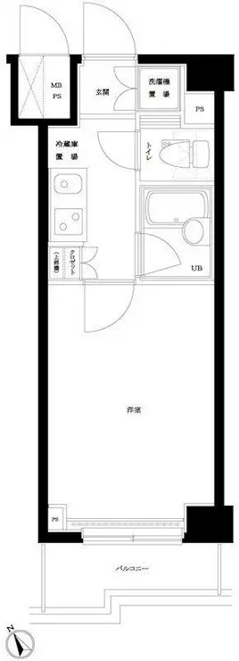 ルーブル南池袋 9階階 間取り