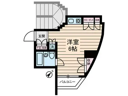 アーク板橋(ワンルーム/3階)の間取り写真