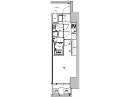 S-RESIDENCE豊田AVANTA12月契約限定キ(1K/3階)の間取り写真