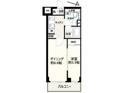 ベルシード野毛山公園(2K/3階)の間取り写真